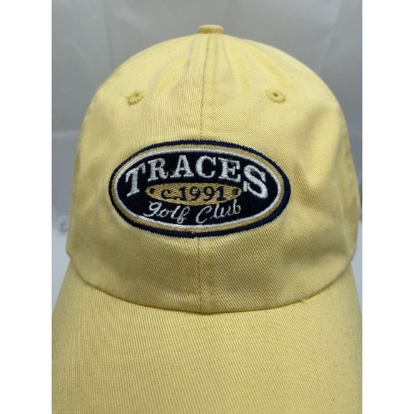 Tracers Golf Club Yellow Ahead Baseball Hat Cap Adjustable Strap-back - Picture 3 of 7